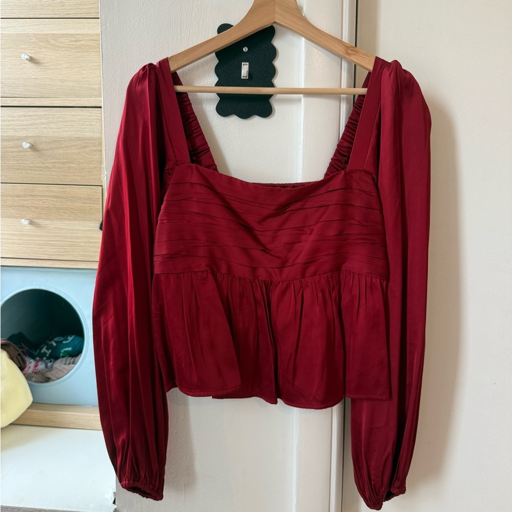 Abercrombie & Fitch Deep Red Blouse